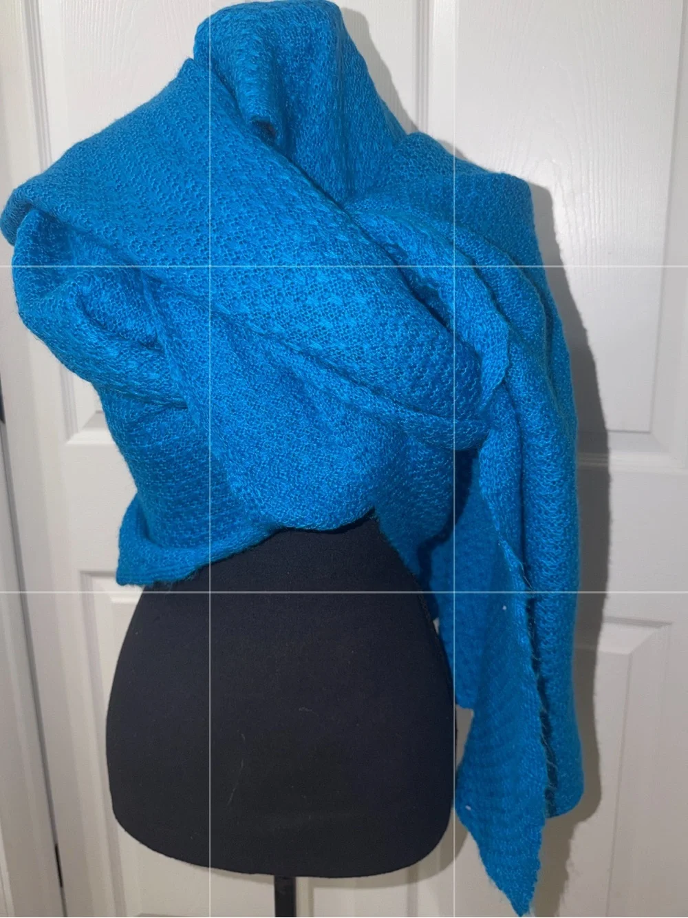 H&M Blue Oversized Scarf(One Size)